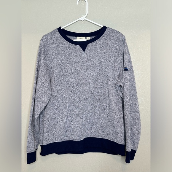 l.l beam women’s lightweight sweater fleece top large - Picture 1 of 6